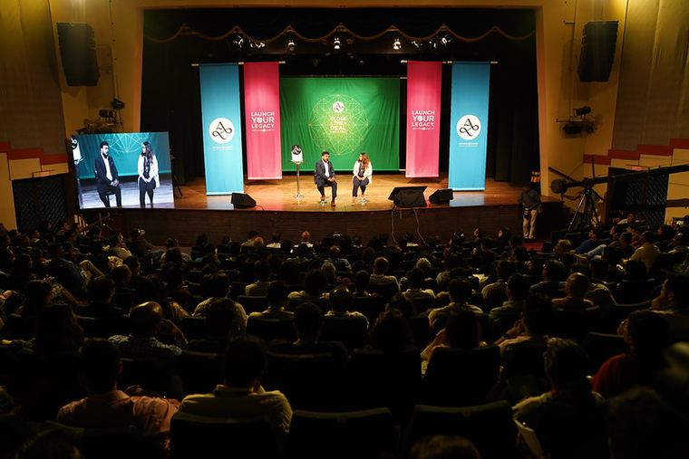 A packed hall at a Personal Evolution event