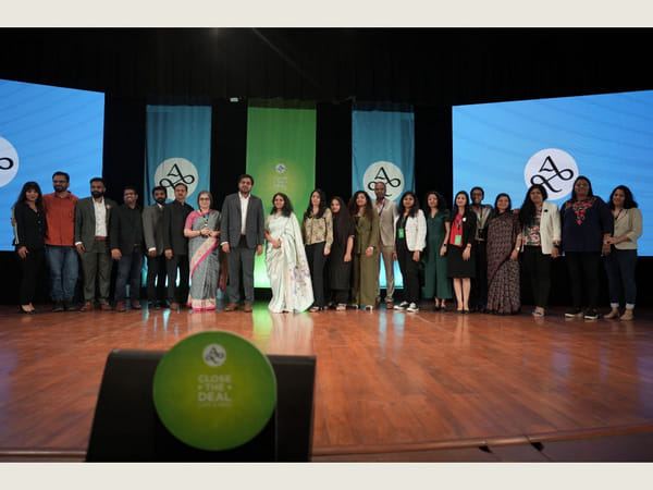 ThePrint article photo: the Close The Deal cohort on stage